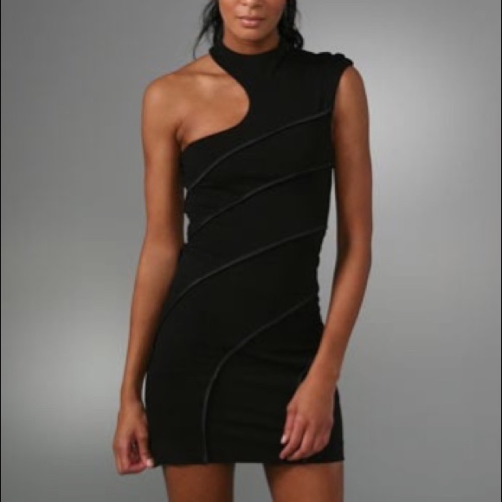 Sexy / chic black designer mini dress